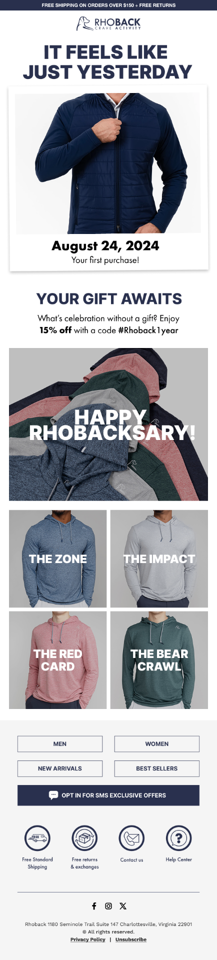 Anniversary email